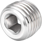 Hex Countersunk Plug - Stainless Steel Pipe Fitting 1/4NPT Male Thread Socket Pipe Adapter Connector