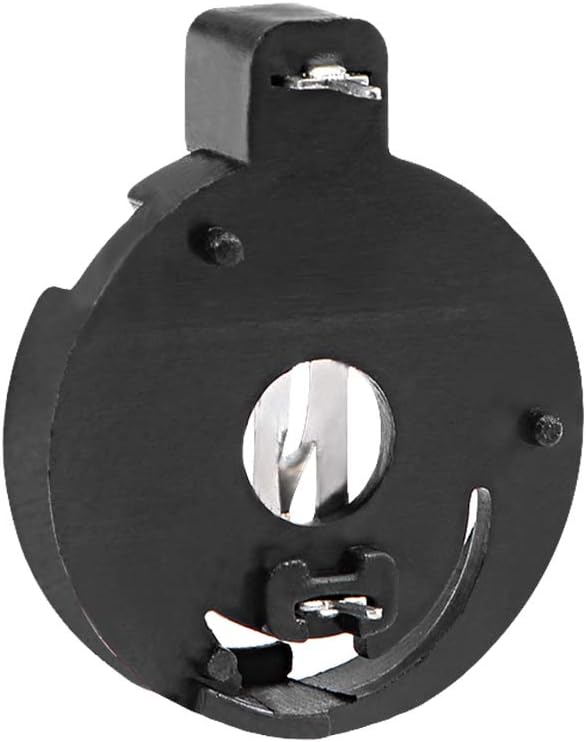 5 Pcs Penahan Baterai Koin Horizontal CR2025 CR2016 Hitam