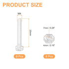 8Set Clear Acrylic Screws Kit, M4 x 25mm Round Head Phillips Bolts with Hex Nuts, Bolts and Nuts Kit for Machine Accessories Electronic Equipment DIY Crafts