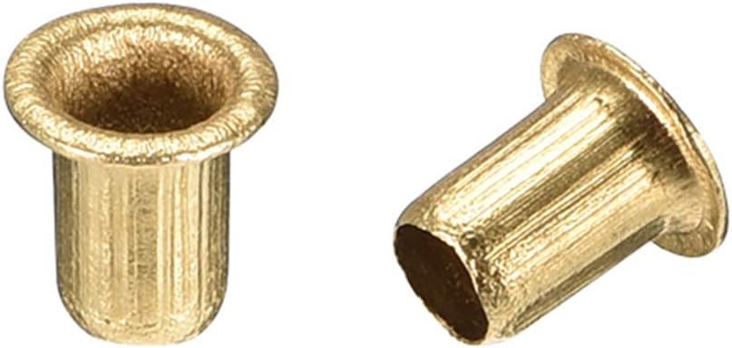 Hollow Rivet,4mm x 6mm Through Hole Copper Hollow Rivets Grommets Double-Sided Circuit Board PCB 200Pcs