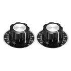 2Pcs Speaker Control Knob Volume Control Cap with 2pcs Digital Dial Scale Plate Potentiometer Rotate Button Control