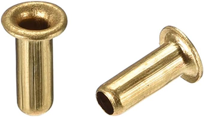 Hollow Rivet,3mm x 8mm Through Hole Copper Hollow Rivets Grommets Double-Sided Circuit Board PCB 200Pcs