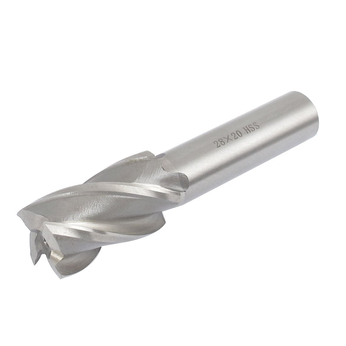28mm Cutting Diameter Straight Shank 4 Flutes End Mill Milling Cutter