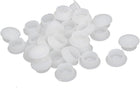 12mm Dia Plastic Thread Design Screw Cap Covers Hole Lids White 30pcs