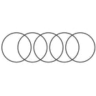 Nitrile Rubber O-Rings 130mm OD 123mm ID 3.5mm Width, Metric Nitrile Rubber Sealing Gasket, Pack of 5