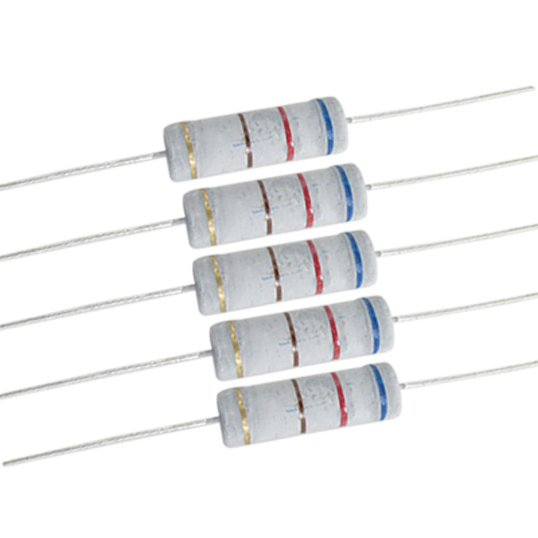 10 x 5W 700V 620 ohm Metal Oxide Film Resistors Wire Lead
