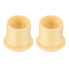 2Pcs Flanged Sleeve Bearing, Plastic Bushing ID 20mm x OD 23mm x Length 25mm POM Bushing, Yellow