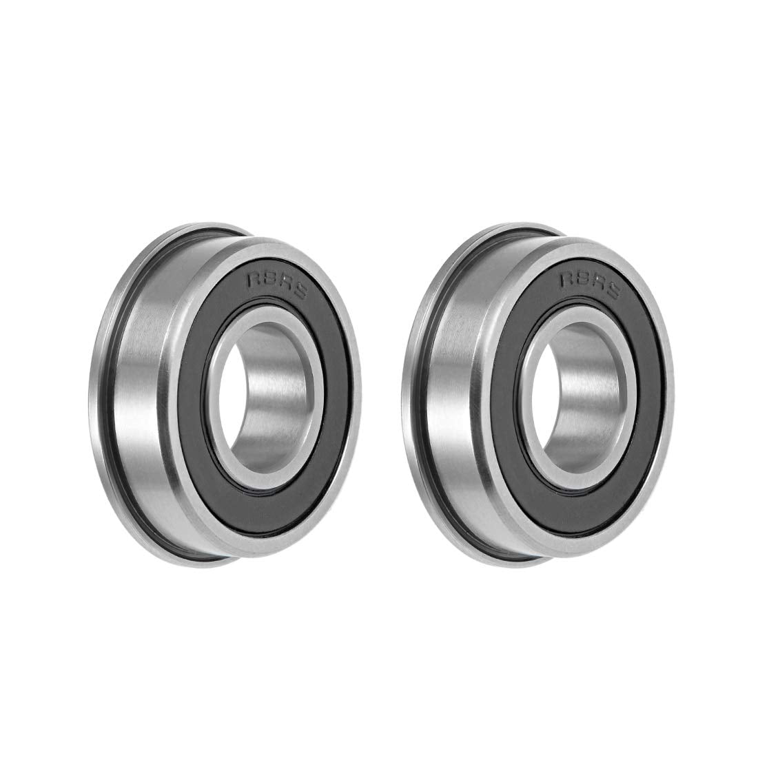 FR8-2RS Flange Ball Bearing 1/2"x1-1/8"x5/16" Shielded Chrome Bearings 2pcs