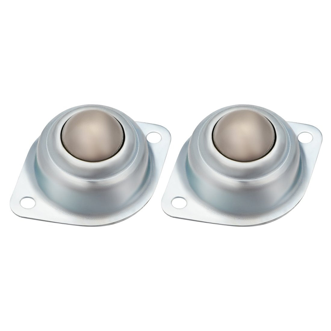 Ball Transfer Bearing Unit 1 Inch Load 66Lbs Flange Mounted Bearing Steel for Transmission Pack of 2