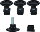 Justerbare Fødder 20 x 20mm Kvadratisk Indsatser Møbel Glid 4 Sets