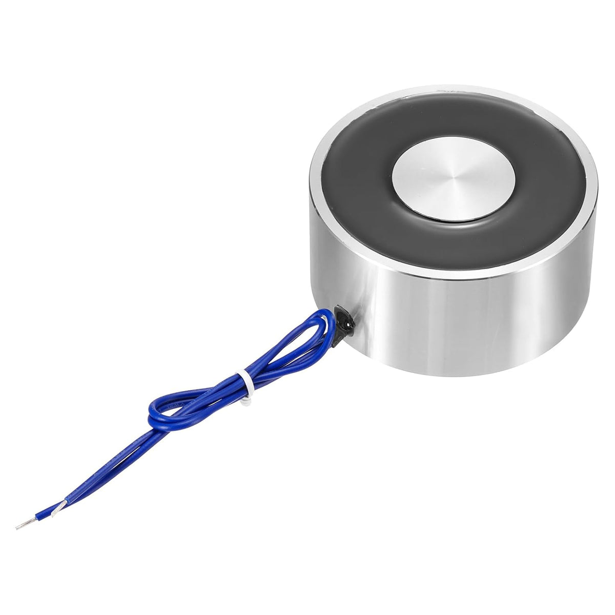 Round Solenoid Electromagnet DC 12V 1200N 264LB/120Kg Electric Magnet Electric Lifting Magnet for Automation Equipment