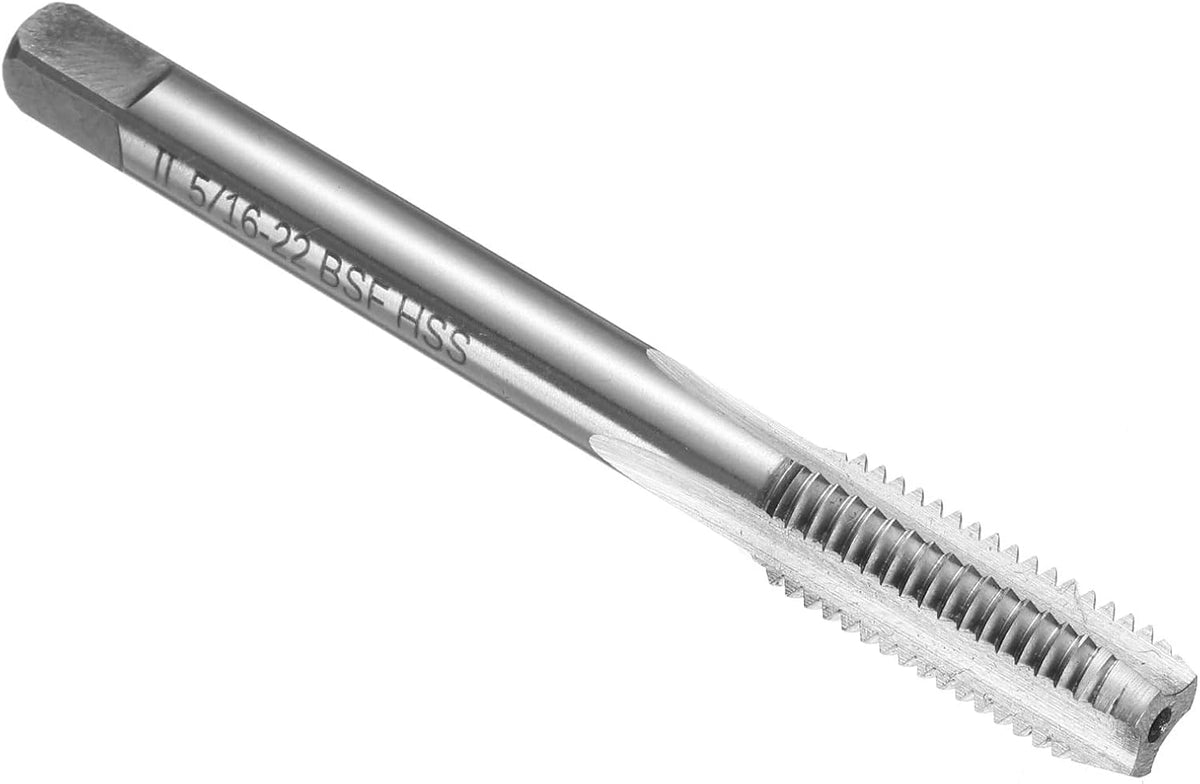 Hand Bottom Tap 5/16-22 BSF 2B Thread Bottoming Style Threading Taps High Speed Steel HSS6542 Straight Flutes Screw Tapping Tool