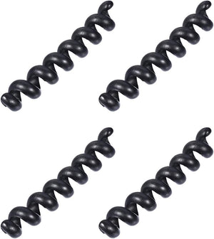 4pcs 케이블 오ργ래너 블랙 워이어 매니지먼트 카메라 트래빌링 플렉시블 케이블 키퍼 가벼운 스플라이얼 홀더