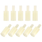 M3x10mm+6mm Male-Female Hex Nylon PCB Motherboard Spacer Standoff for FPV Drone Quadcopter, Computer & Circuit Board, Beige 50pcs