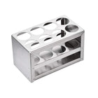 304 Stainless Steel Test Tube Holder Lab Stand Rack 8 Hole 3 Layer for 26-30mm Tubes
