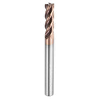 Carbide Square End Mill, 3/16" Dia TiSiN Coated 4 Flutes Milling Bit Cutter, for Hardened Steel Stainless Steel Cast Iron, 3/16" Shank 5/8" Cut Length 2" Long HRC55