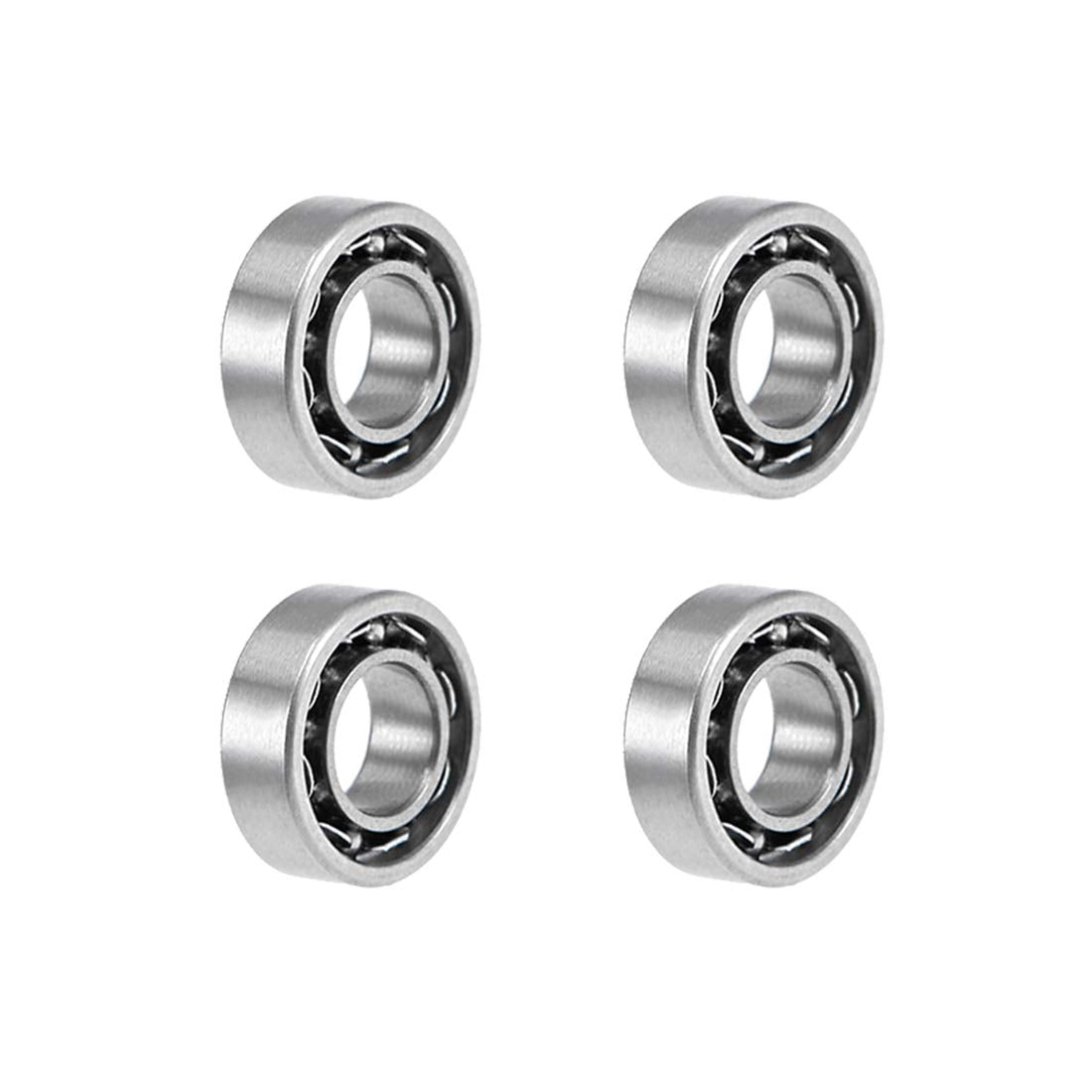MR63K Deep Groove Ball Bearings 3mm Inner Dia 6mm OD 2mm Bore Open Type Chrome Steel Z2 4pcs