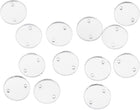 Sew on Mirror, 50pcs Acrylic Flat Back Crystal Mirror DIY Mirrored Rhinestones Beads for Jewelry Crafts Costume Dress Bags Shoes, Silver