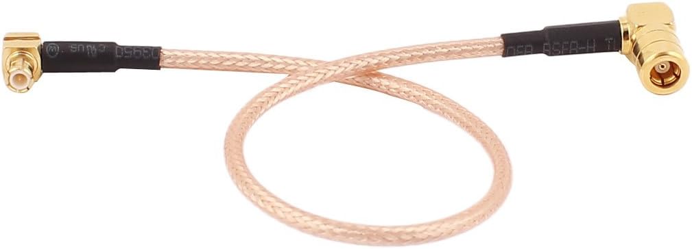 SMB-KW Female to MCX-JW Male RG316 Coaxial Cable Pigtail 20cm