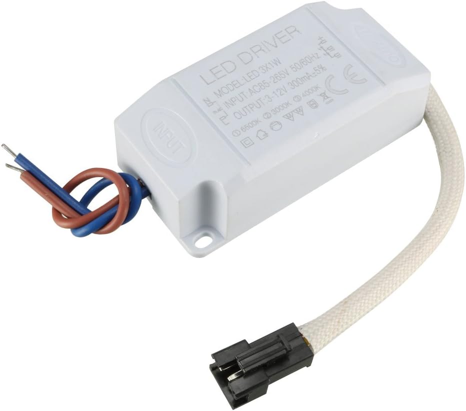 LED Driver 1-3W Constant Current 300mA AC 85-265V Output 3-12V External Power Supply LED Ceiling Lamp Transformer for Double-colored Light