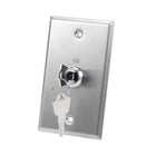 Key Switch Lock On/Off Exit Switch Emergency Door Release DPST for Access Control Panel Mount with 2 Keys