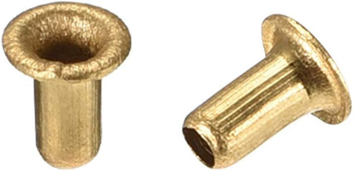 Hollow Rivet,2.5mm x 5mm Through Hole Copper Hollow Rivets Grommets Double-Sided Circuit Board PCB 200Pcs