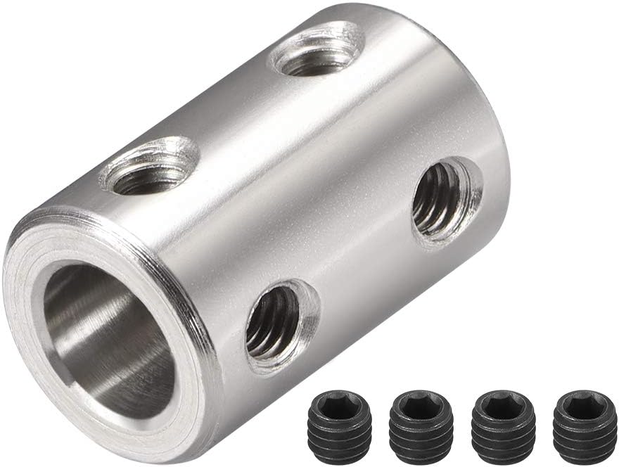 5mm to 8mm Bore Rigid Coupling Set Screw L22XD14 Stainless Steel,Shaft Coupler Connector,Motor Accessories