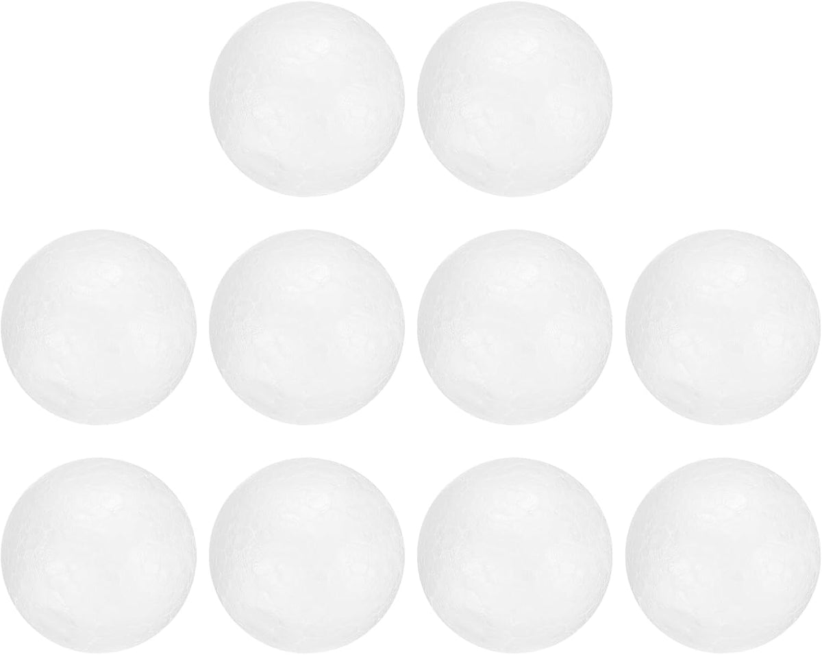 20 Pcs White Foam Balls, 2.4 Inch Polystyrene Craft Foam Balls Solid Round Ball for Art, Household, DIY, Party Decorations