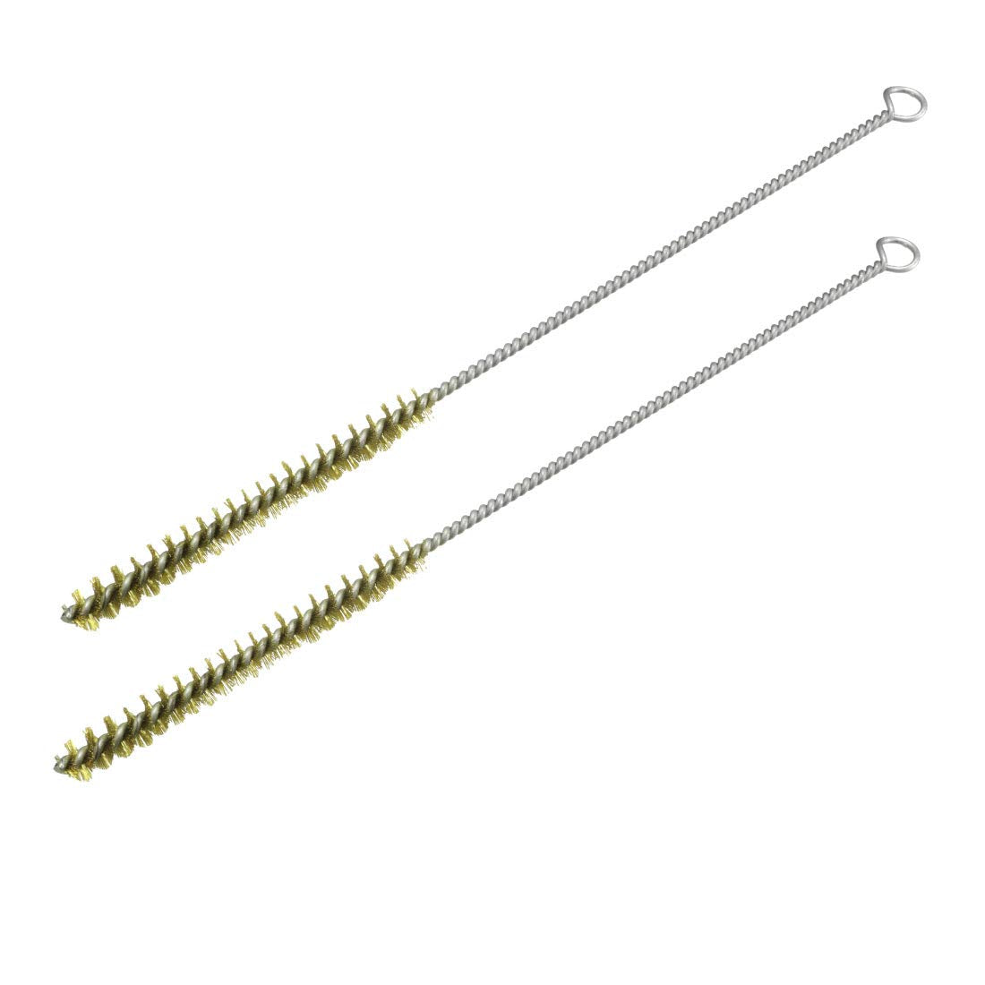 Copper Wire Tube Cleaning Brush 10mm Diameter 29cm Length 2pcs