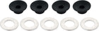 M5x10mmx1mm Round Flat Washer 304 Stainless Steel 100pcs and 48mmx18mm Foot Pad Rubber Black 4pcs