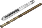 M4x0.7mm Metric Hand & 3.3mm Twist Drill Bit,Straight 3 Flutes Hand Tap HSS Cobalt Metric Spiral Drilling Rotary Tool 18 Pcs