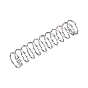 Compression Spring,304 Stainless Steel,18mm OD,1.6mm Wire Size,40mm Compressed Length,80mm Free Length,66.4N Load Capacity,Silver Tone,10pcs