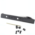 LinkMejor Zwart Aluminium Deurhandvat Set Vervanging Gespind Handvat Set voor Deur Montage