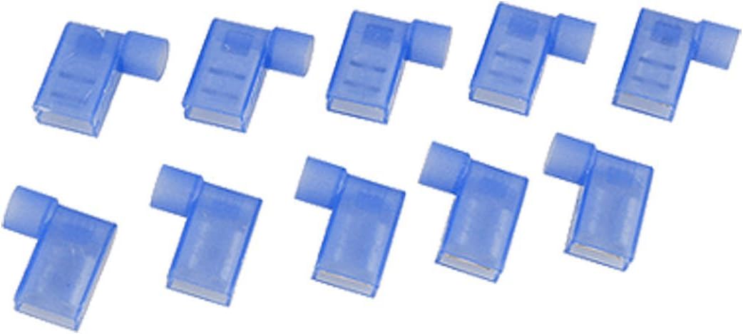 10 Pcs Blue Full Insulated Female Spade Crimp Flag Connector Terminal FLDNY 2-250