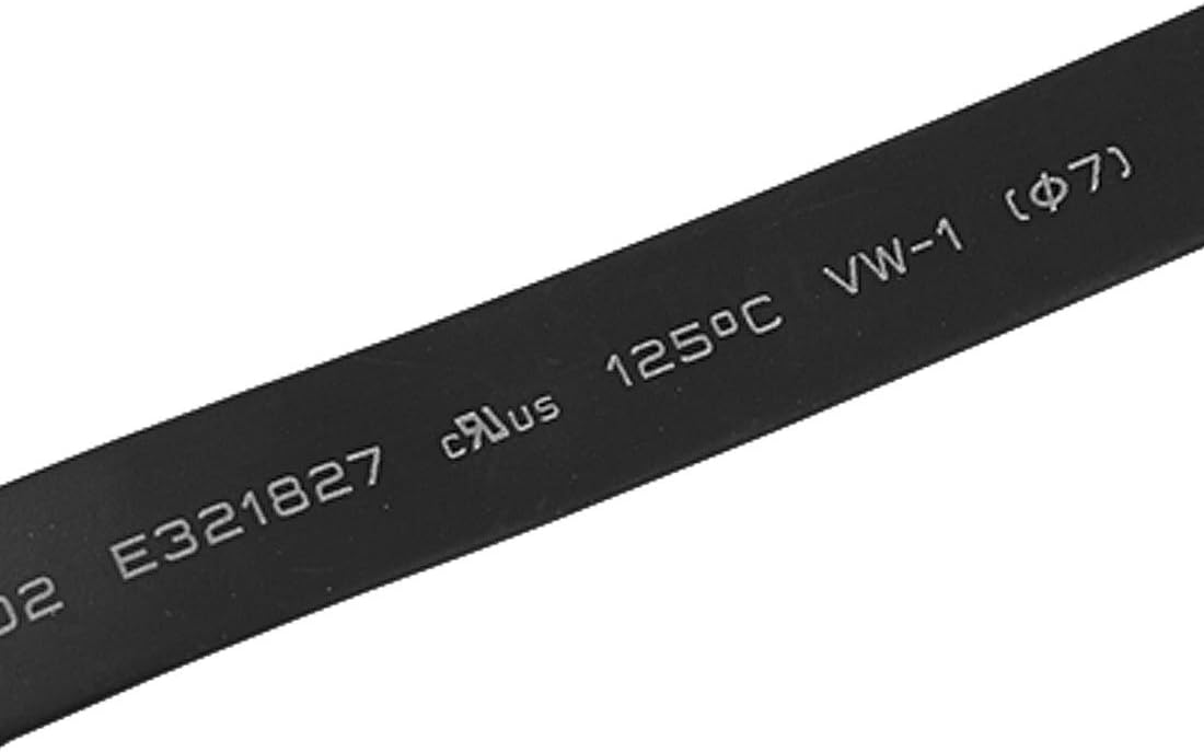 2 Pcs 7mm Dia 2:1 Heat Shrink Tubing Tube Sleeving Wrap Wire 1M 3.3Ft