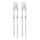 50pcs 3mm Multicolor Fast Flashing Dynamics LED Diode Lights Bright Lighting Bulb Lamps Electronics Components Filcker Light Emitting Diodes 3-3.4V