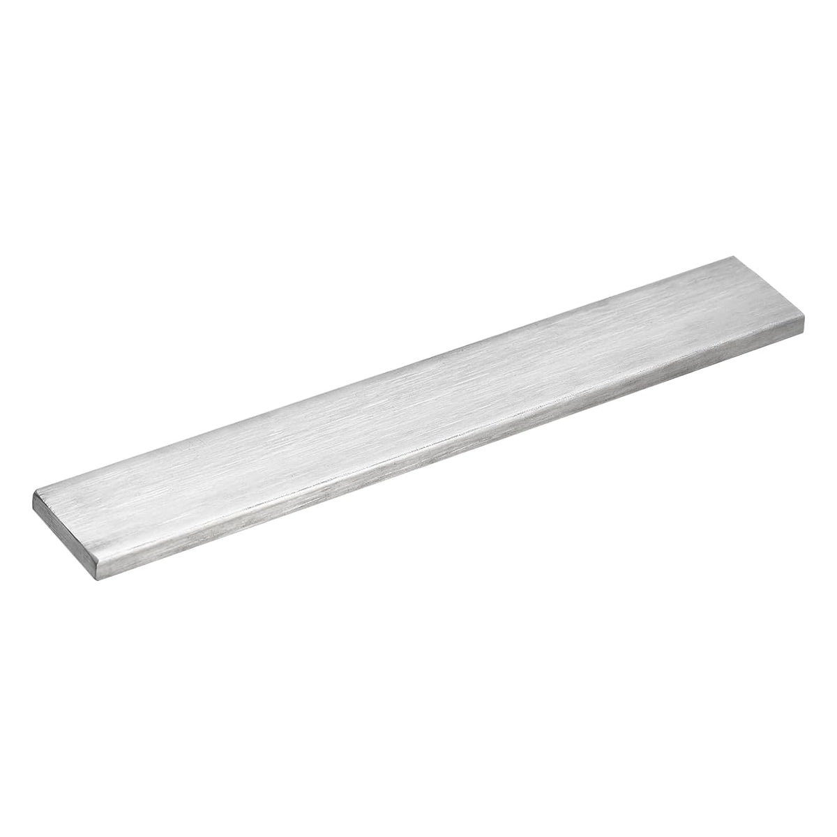 304 Stainless Steel Flat Bar, 1/4" Thickness 1 3/16" Width 8" Length Brushed Finish Trim Strips Sheet for Kitchen DIY Craft Making