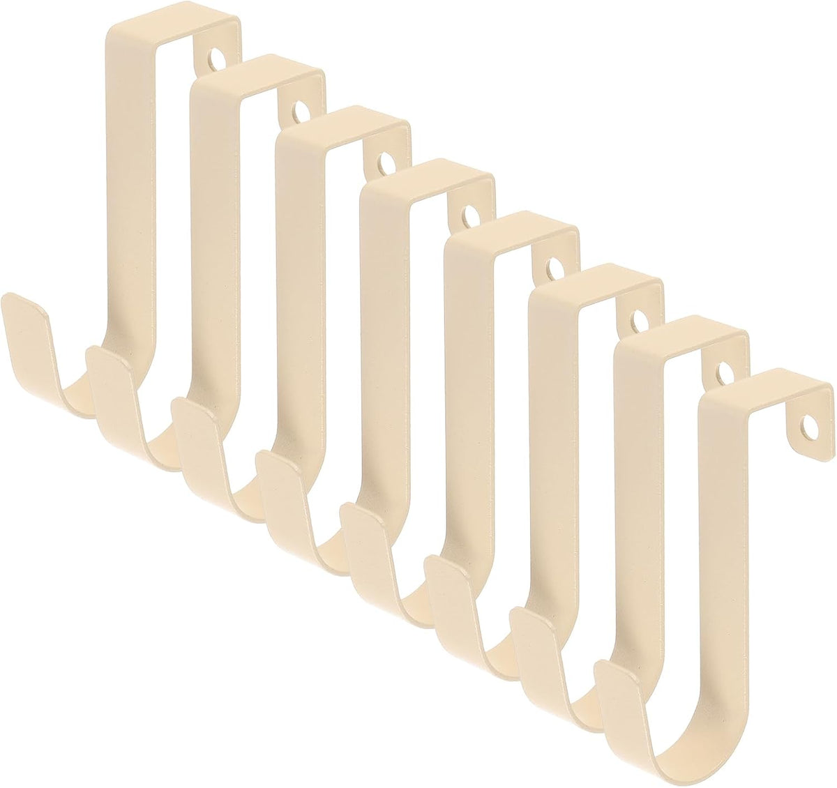 8 Pcs Over The Door Hooks, 2.8" Metal Z-Shaped Hanging Hooks Door Wreath Hanger Single Hanger Hook for Bathroom Living Room Bedroom Kitchen, Yellow