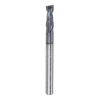 Carbide Square End Mill, 1/8" Diameter AlTiN BN Coated 2 Flutes Milling Bit Cutter, for Hardened Steel Cast Iron Alloy Metal, 1/8" Shank 3/8" Cut Length 1-1/2" Long HRC50