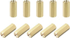M2.5x12mm Female-Female Hex Brass PCB Motherboard Spacer Standoff for FPV Drone Quadcopter, Computer & Circuit Board 50pcs