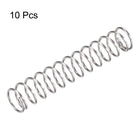 Compression Spring,304 Stainless Steel,18mm OD,1.6mm Wire Size,50mm Compressed Length,100mm Free Length,66.4N Load Capacity,Silver Tone,10pcs