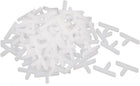 Wall Floor Tile Plastic T Type Spacers Tiling Tools 3mm White 100pcs