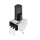 Carbon Film Potentiometer, 5K Ohm Variable Resistors Single Turn Rotary Half Shaft D Type Design 10pcs