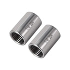 Stainless Steel 304 Cast Pipe Fittings Coupling Fitting 1/4 X 1/4 G Female 2pcs