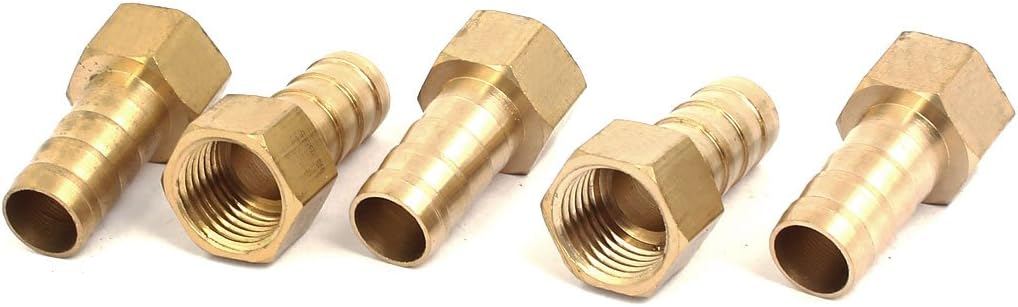 1/4BSP Female Thread 10mm Hose Barb Tube Fitting Coupler Connector Adapter 5pcs