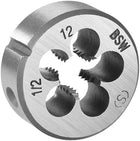 1/2"-12 BSW Round Die, Machine Thread Right Hand Threading Die, Alloy Steel Screw Thread Cutting Die