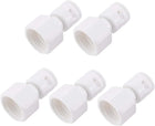 Quick Connector G1/2 Female Thread to 3/8" Tube, Straight Connect Fittings for Water Purifier, 41mm White 5Pcs