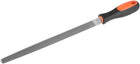 Second Cut Grade High Carbon Hardened Steel Triangle Side Three Square File with Handle 10-Inch