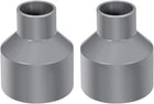 PVC DWV Reducing Coupling Schedule 40 Gray 32mm x 63mm Socket 2pcs
