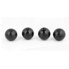 M10 x 35 mm Black Plastic 35 mm Diameter 10 mm Bucket Section Threaded Ball Lever Knob 4 Pcs